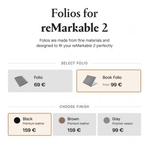 Folio-Hüllen für das reMarkable 2 im Onlineshop