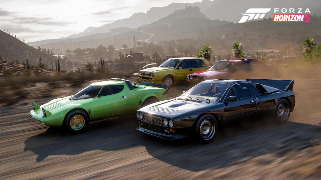 Auswahl von Supersportwagen aus dem Italian Exotics Car Pack in Forza Horizon 5