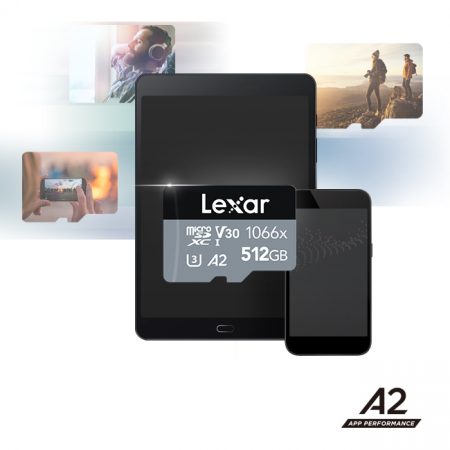 Leistungsstarke Lexar Professional 1066x microSD Speicherkarte