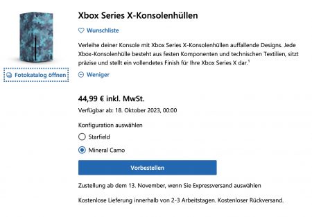 Preis und Verfügbarkeit der Xbox Series X-Schutzhüllen