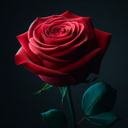 KI-Kunstwerke - Die perfekte Rose