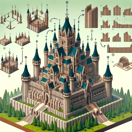 Anleitung zum Bau der Minecraft-Schlosses