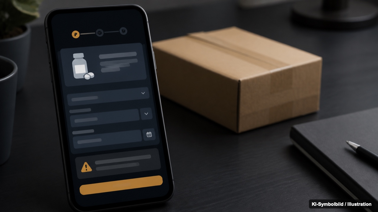 Graumarkt für Abnehmmedikamente Smartphone mit einem dubiosen Online-Angebot für Abnehmspritzen